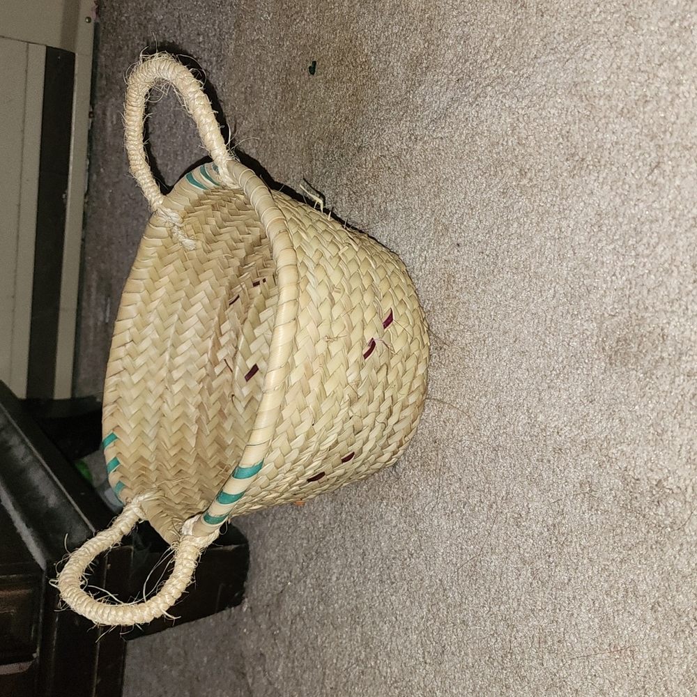 NWOT Moroccan straw basket